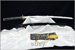 100% Hand Forge Japanese Samurai Sword Katana Folding Pattern Steel Sharp Blade