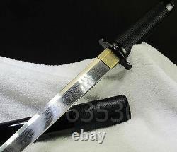 100%Handmade Chinese Swords Short Knife Folded Pattern Steel Blade Sharp Katana