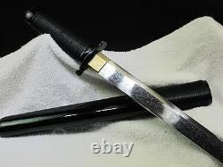 100%Handmade Chinese Swords Short Knife Folded Pattern Steel Blade Sharp Katana