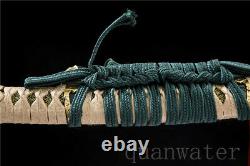 1095 Carbon Steel Clay Tempered Copper Big Bend Japanese Samurai Katana Sword