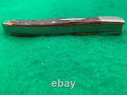 1980 WESTERN USA BIG Red Bone FOLDING HUNTER KNIFE Super RARE SHEATH 062