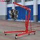 2 Ton 4400lb Folding Engine Hoist Cherry Picker Shop Crane Hoist Lift Heavy Duty