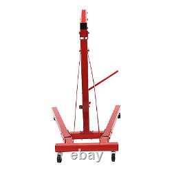 2 Ton Engine Hoist Crane Folding Workshop Repair Hydraulic Lift Hoist 4400Lbs