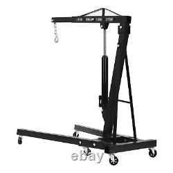 2 Ton Folding Engine Crane Cherry Picker Hydraulic Hoist Workshop Lifter 4400Lbs