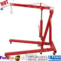 2 Ton Folding Engine Hoist Cherry Picker Shop Crane Hoist Lift New 2T/4409Lbs US