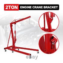 2 Ton Folding Engine Hoist Cherry Picker Shop Crane Hoist Lift New 2T/4409lbs