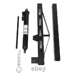 2 Ton Folding Engine Hoist Crane Hoist Lift with 6 Iron Caster Wheels Black NEW