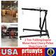 2 Ton Folding Engine Motor Hoist Cherry Picker Shop Crane Lift Black Durable