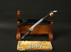 20'' Clay Tempered T10 Folded Steel Tanto Self-defence Japanese Samurai Sword