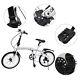20inch Adult Folding Bike, 7 Speed Fit Adults, Light Weight Carbon Steel White 44t