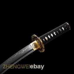 22Japanese Wakizashi Clay Tempered Folded T10 Steel katana Samurai Sharp Sword