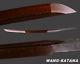 26'' Folded Steel Bare Red Blade Sharp Japanese Samurai Naked Katana Replacement