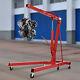 2t Folding Engine Hoist Cherry Picker Shop Crane Lift Heavy Duty For Car Fixing