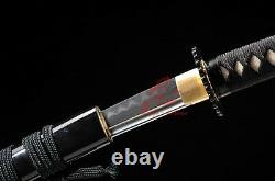 40.6 battle ready clay tempered folded steel blade jp katana sword sharpened