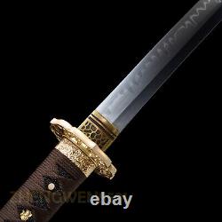 40 Sword Clay Tempered Folded T10 Steel Japanese Samurai Sharp Full Tang Katana