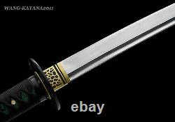 40''Tachi Damascus Folded Steel Sharp Japanese Samurai Handmade Functional Sword