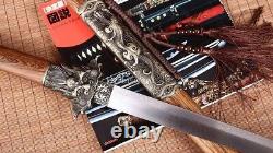 42.9 inch Tang Dao Damascus Folded Steel Handmade Real Chinese Traditional Dao