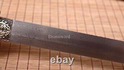 42.9 inch Tang Dao Damascus Folded Steel Handmade Real Chinese Traditional Dao