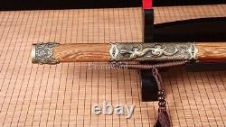 42.9 inch Tang Dao Damascus Folded Steel Handmade Real Chinese Traditional Dao