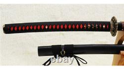 53 Folded Steel Nodachi Odachi Japanese Long Sword Reddish Black Blade Sharp