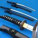 A Pair Samurai Sword Katana Hand Folded Carbon Steel Blade Sharp Fighting #2449