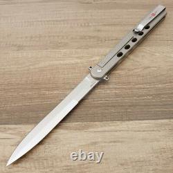 Al Mar Slimline Quicksilver Folding Knife 5 D2 Tool Steel Blade Titanium Handle