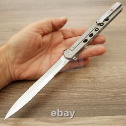 Al Mar Slimline Quicksilver Folding Knife 5 D2 Tool Steel Blade Titanium Handle