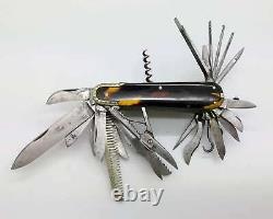 Antique 23+2 Blade Bohemian Franz Frenzel Fine Pocket Multiblade Folding Knife