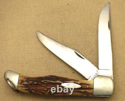 Antique Case XX 1940-1964 5265 Folding Hunter Knife Nice Genuine Stag High Pull