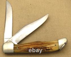 Antique Case XX 1940-1964 5265 Folding Hunter Knife Nice Genuine Stag High Pull