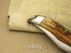 Antique Case XX 1940-1964 5265 Folding Hunter Knife Nice Genuine Stag High Pull