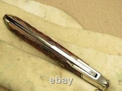Antique Cattaraugus Cutlery #12839 Swell Center Folding Hunter KING OF THE WOODS
