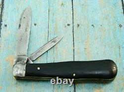 Antique Miller Bros & Co USA Ebony Folding Coke Bottle Pocket Knife Knives Tools