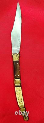 Antique SPANISH NAVAJA FOLDING FIGHTING KNIFE 19TH Century