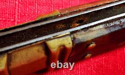 Antique SPANISH NAVAJA FOLDING FIGHTING KNIFE 19TH Century