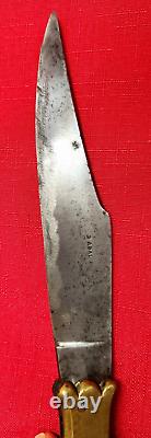 Antique SPANISH NAVAJA FOLDING FIGHTING KNIFE 19TH Century