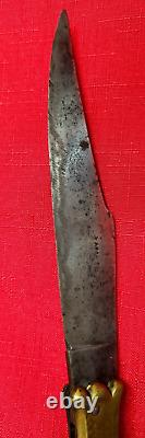 Antique SPANISH NAVAJA FOLDING FIGHTING KNIFE 19TH Century