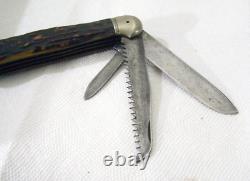 Antique Vintage LARGE 5 1/8 H. Boker & Co SOLINGEN FOLDING pocket HUNTING KNIFE