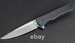 Artisan Cutlery Shark Folding Knife 4 S35VN Stainless Blade Carbon Fiber Handle