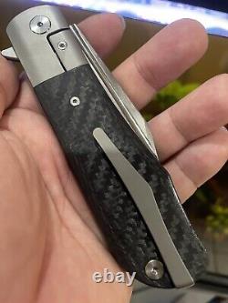Artisan Hyperion Folding Knife 4 S35VN Steel Blade Titanium Carbon Fiber NEW