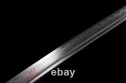 Battle ready clay tempered folded steel blade japanese katana sword sharp