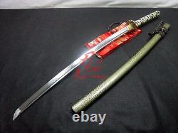 Battle ready folded steel Clay tempered blade dragon tsuba katana sword sharp