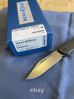 Benchmade 318-2 Proper Slipjoint Folding Knife 2.8 S90V Clip Blade Carbon Fiber