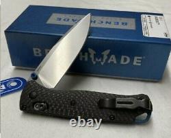 Benchmade Bugout 535-3 Carbon Fiber Handle S90V Satin Blade Folding Knife