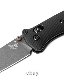 Benchmade Knives Bailout 537GY-03 Grey CPM-M4 Black Aluminum Pocket Knife