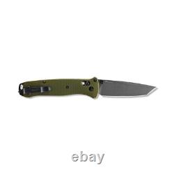 Benchmade Knives Bailout 537GY-1 CPM-M4 Carbon Steel Green 6061-T6 Aluminum