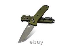 Benchmade Knives Bailout 537GY-1 CPM-M4 Carbon Steel Green 6061-T6 Aluminum