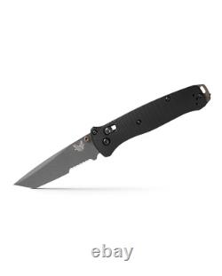 Benchmade Knives Bailout 537SGY-03 Grey Serrated M4 Black Aluminum Pocket Knife