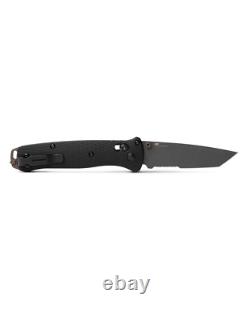 Benchmade Knives Bailout 537SGY-03 Grey Serrated M4 Black Aluminum Pocket Knife