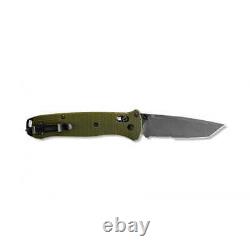 Benchmade Knives Bailout 537SGY-1 Serrated CPM-M4 Carbon Steel Green Aluminum